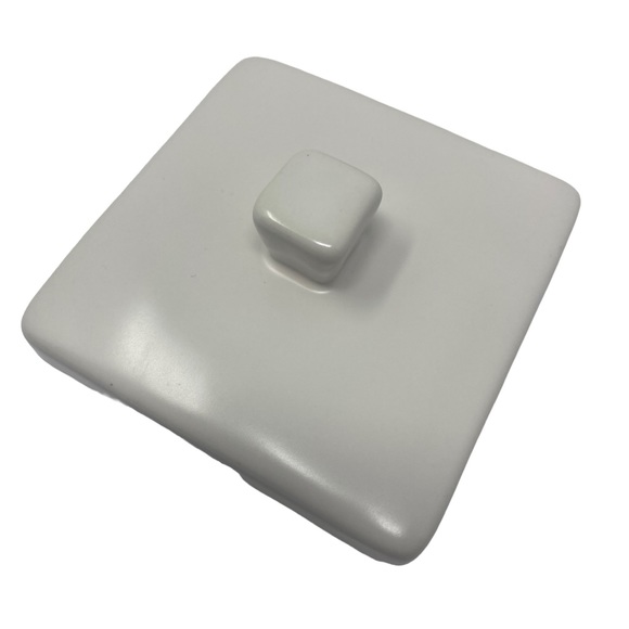 Rae Dunn THINGS Ceramic Square Canister Jar with Lid - Picture 8 of 10